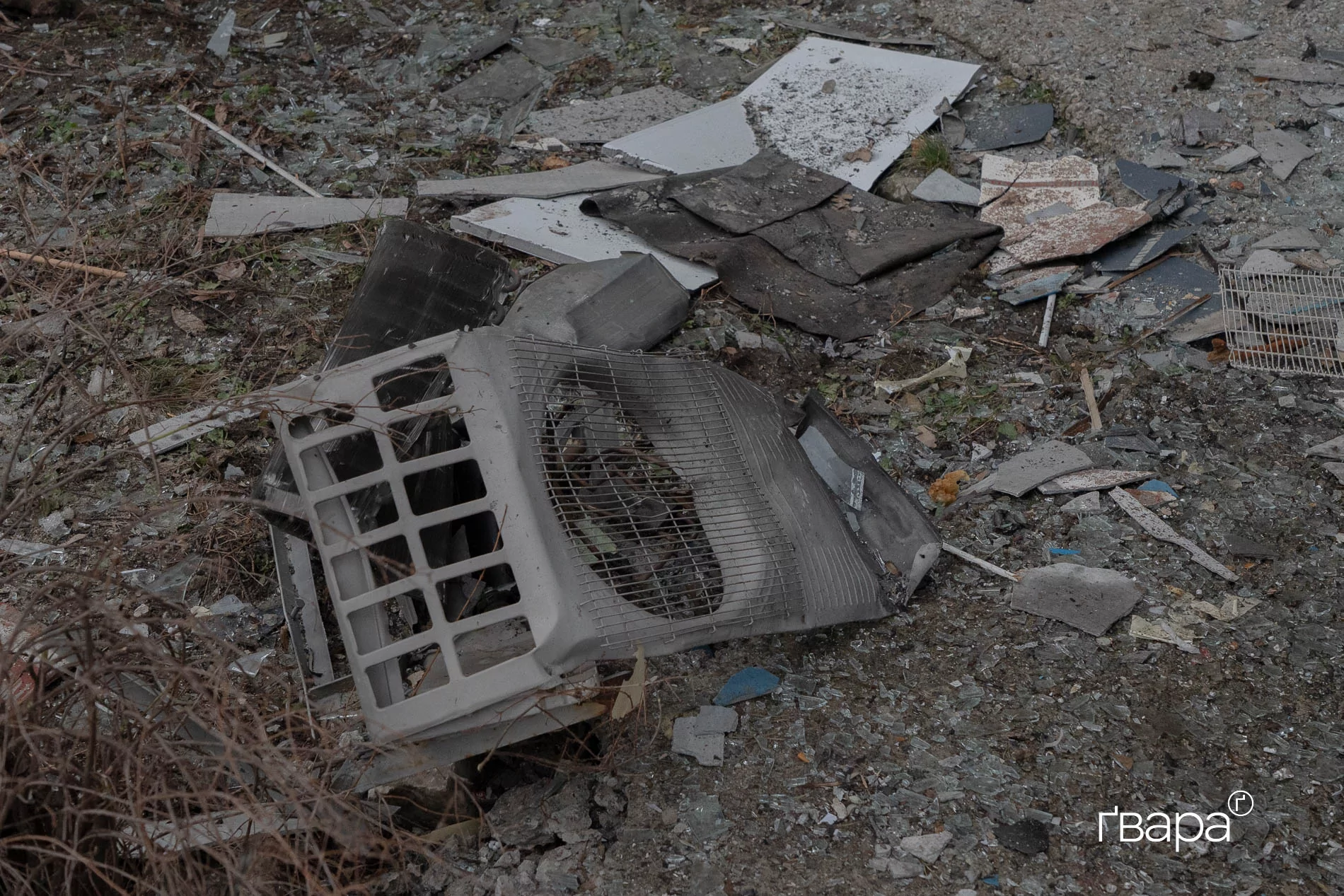 Наслідки влучання БпЛА у Шевченківському районі Харкова