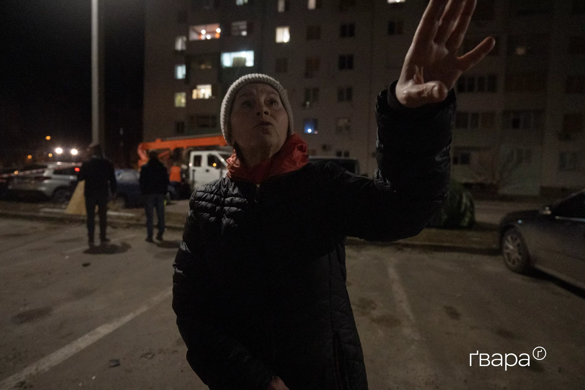 жінка розповідає про обстріл