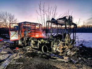 На Харківщині прицільним ударом вражено рятувальників — знищено авто ДСНС