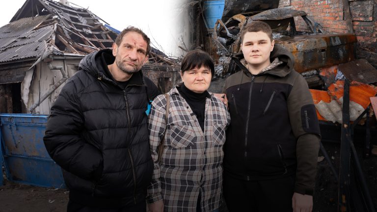 Богодухівська сім’я повернулася поміж руїн рідного дому