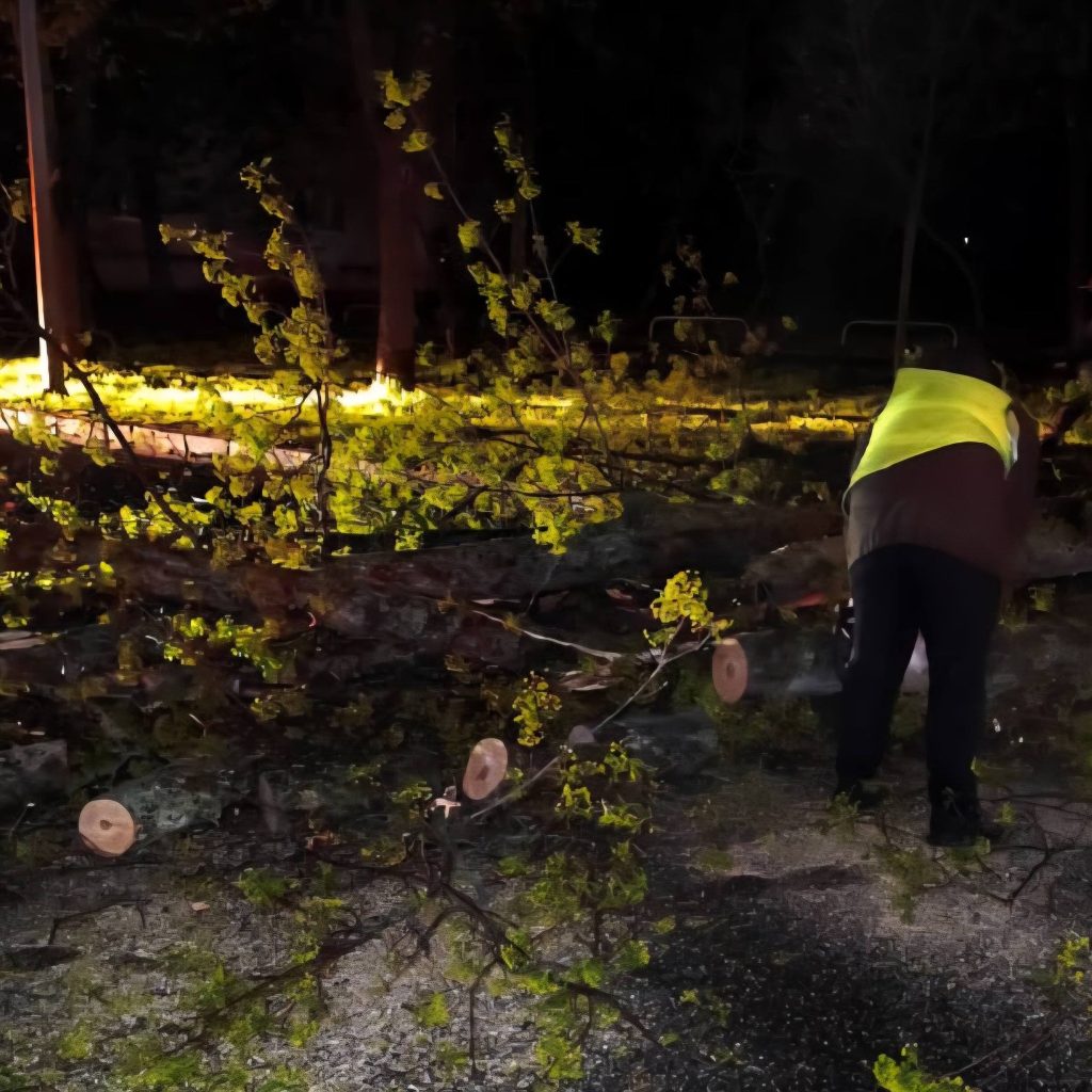пошкоджені дерева та конструкції в Харкові