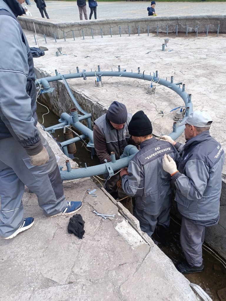 фонтан на ХТЗ