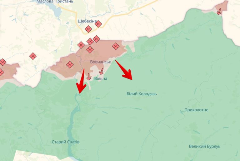 З Вовчанська куди рухаються російські війська — на Старий Салтів чи Білий Колодязь?