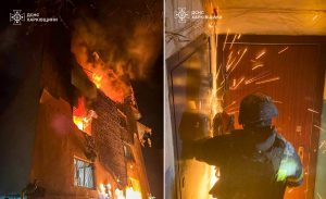 Нічний обстріл багатоповерхівки в Чугуєві — ДСНС оприлюднила наслідки