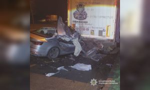 Легковик протаранив вантажівку в Харкові