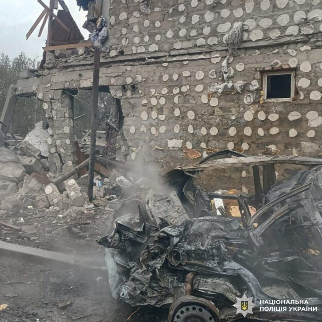 Наслідки обстрілу в Ізюмі