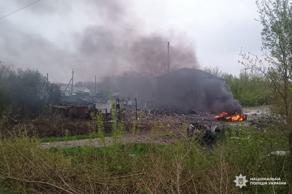 Руйнування в Ізюмі після обстрілу