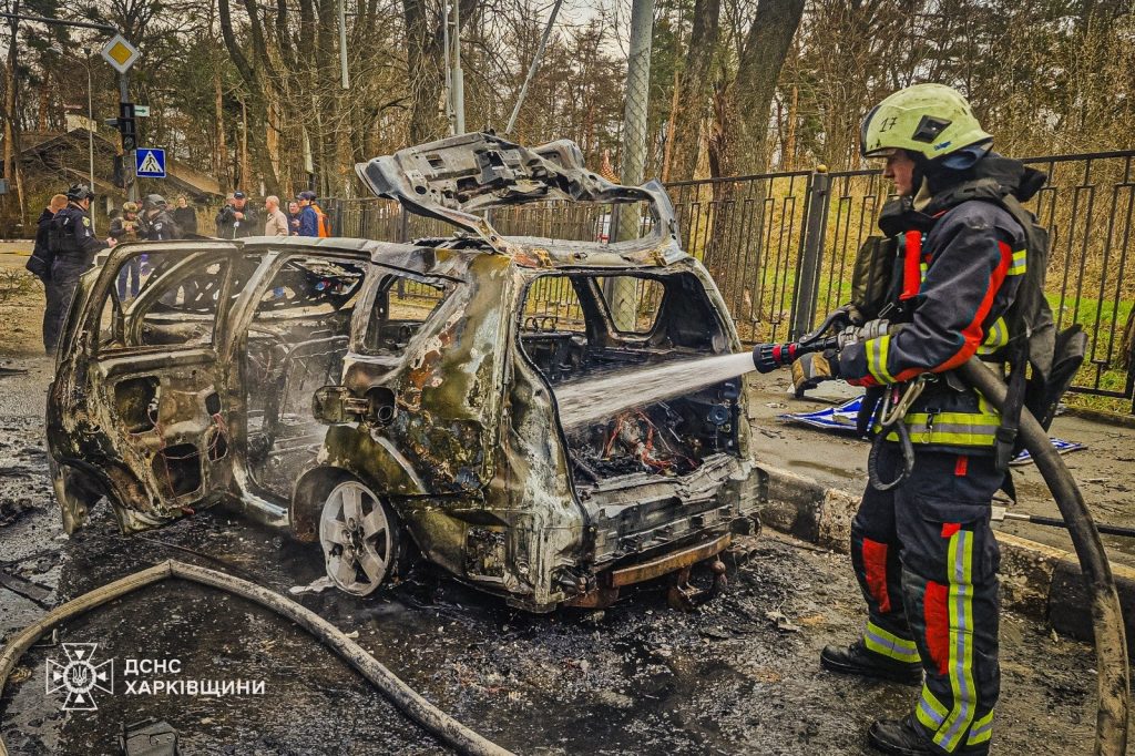 Наслідки удару БпЛА у Шевченківському районі Харкова