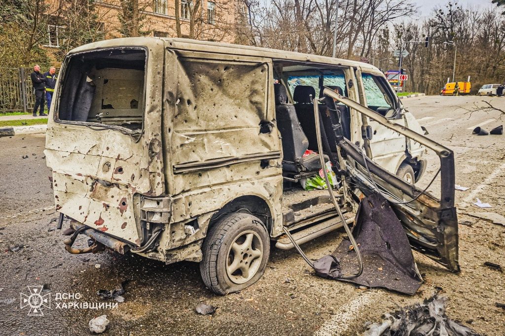 Наслідки удару БпЛА у Шевченківському районі Харкова
