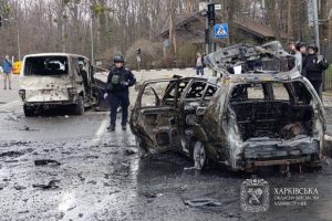 У Харкові посеред вулиці впав «Шахед» — стан поранених і наслідки (відео)