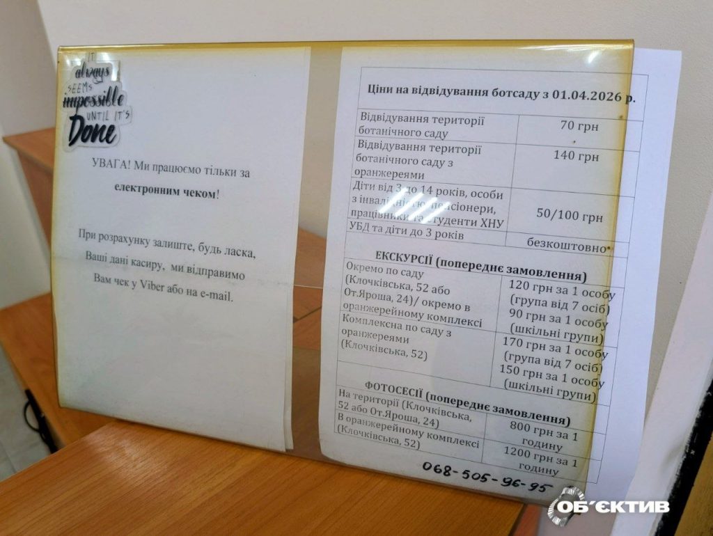 Відвідувачі у ботсаду навесні