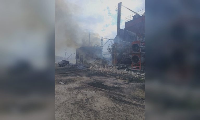 FPV-дрон врізався в газовий резервуар сільгосппідприємства на Харківщині