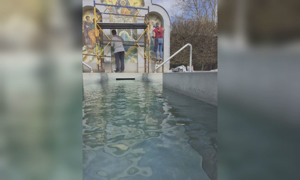 Роботи з реставрації фрески