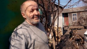 Волонтерська команда годує тварин у прифронтових селах Харківщини