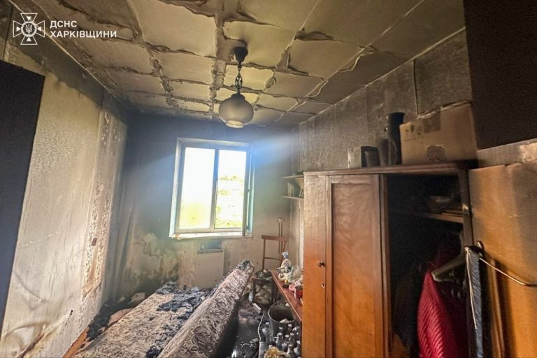 У Харківській області в пожежі загинув чоловік — його тіло виявили в квартирі