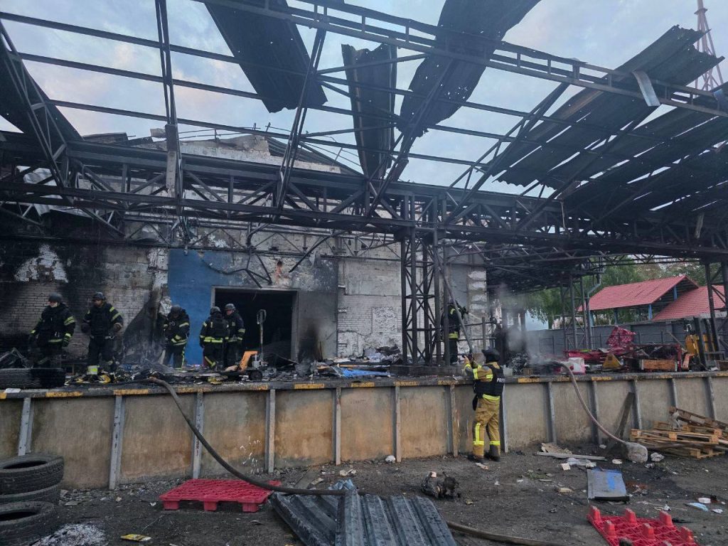 Наслідки атаки дронів на Новобаварський район, Харків