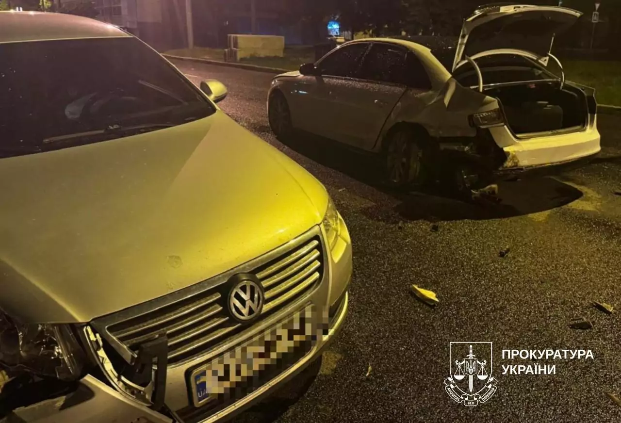 Місце ДТП у Харкові, фото з огляду події