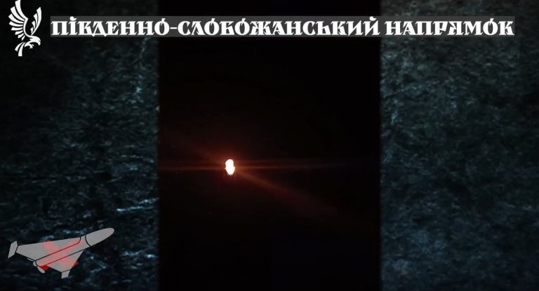 Нацгвардійці показали відео збиття «шахедів», спрямованих на Харків