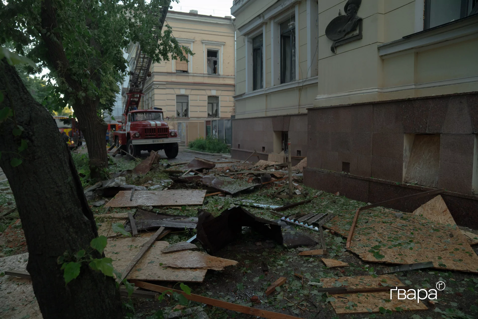 Російський дрон пошкодив Харківський художній музей — фото