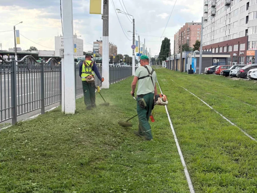 Висаджують квіти у Холодногірському районі