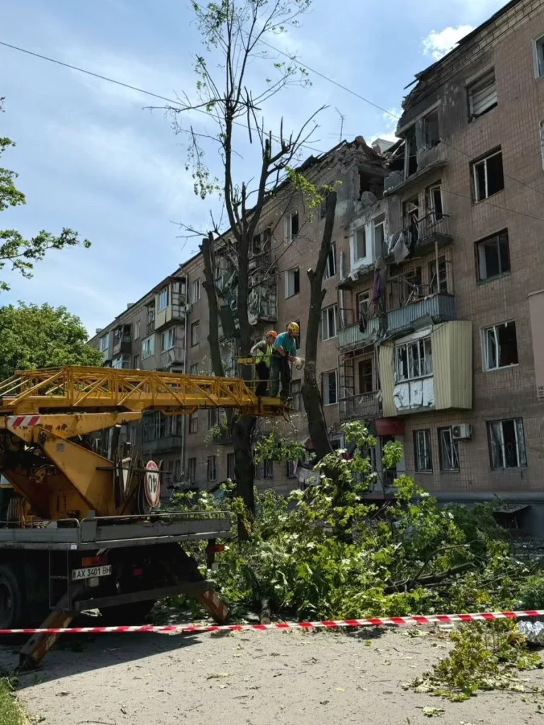 удар по Немышлянському району Харькова