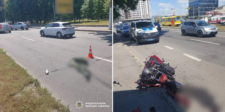 На пішохідному переході в Харкові мотоцикліст смертельно травмував жінку (фото)