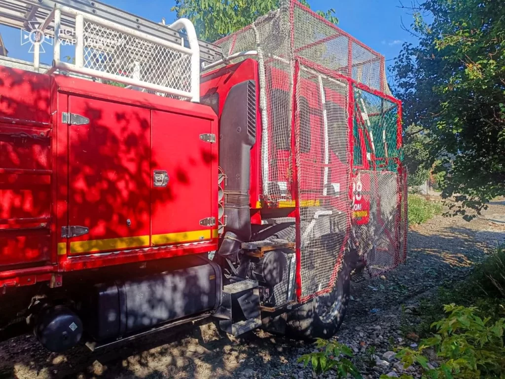 Пожежна машина на місці події