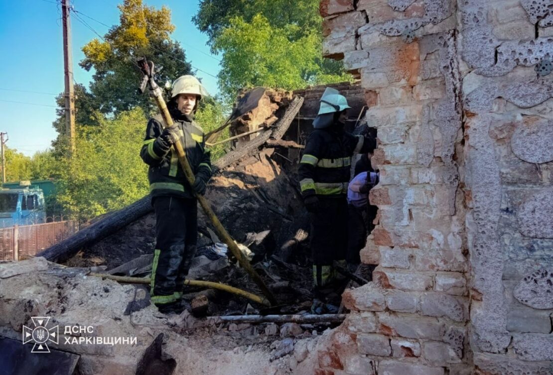 Наслідки удару по селу Катеринівка