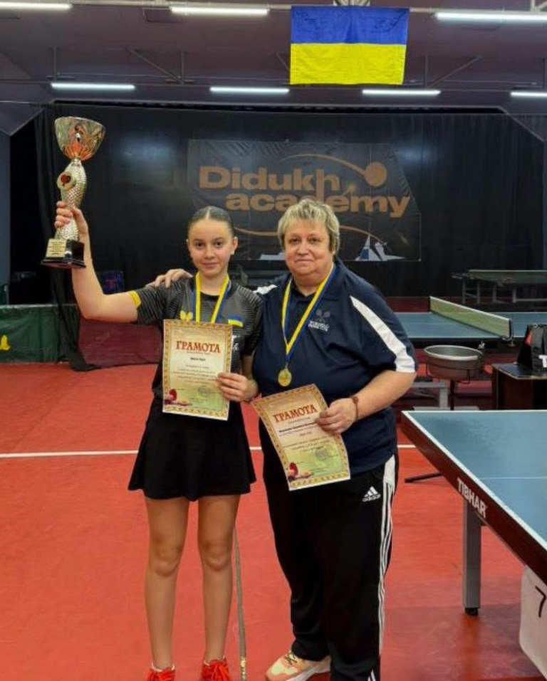 Спортсменка з Харкова здобула золото чемпіонату України з настільного тенісу