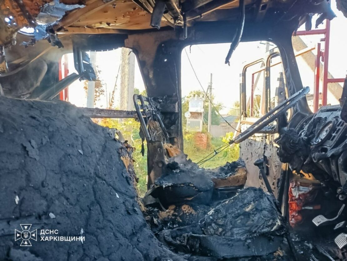 Ворог вдарив по працівникам ДСНС на Харківщині (фото)