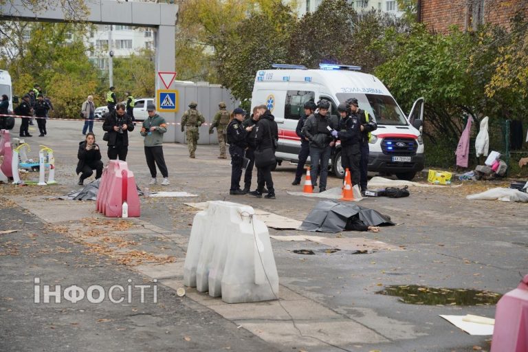 Російські війська вдарили по торговому майданчику в Харкові 16 жовтня — дві людини загинули (знімки)
