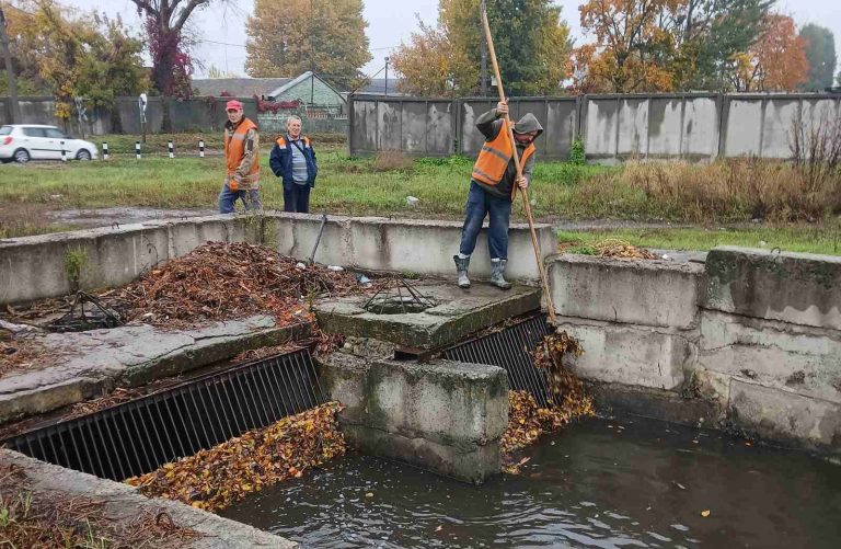 Стічні шахти в Харкові розчищають від накопичених відходів і рослинних решток