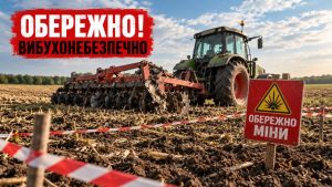 У Харківській області трактор вибухнув через виявлений боєприпас