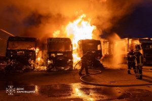 За даними ДСНС, у Харківській області зафіксовано загоряння після обстрілів Росії