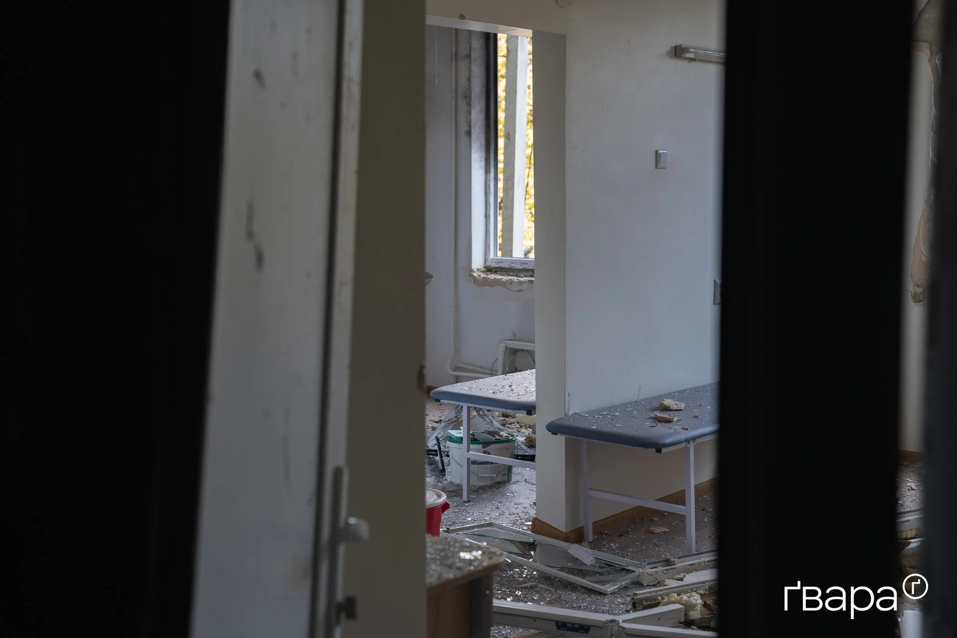 Кабінет поліклініки після влучання російської ракети