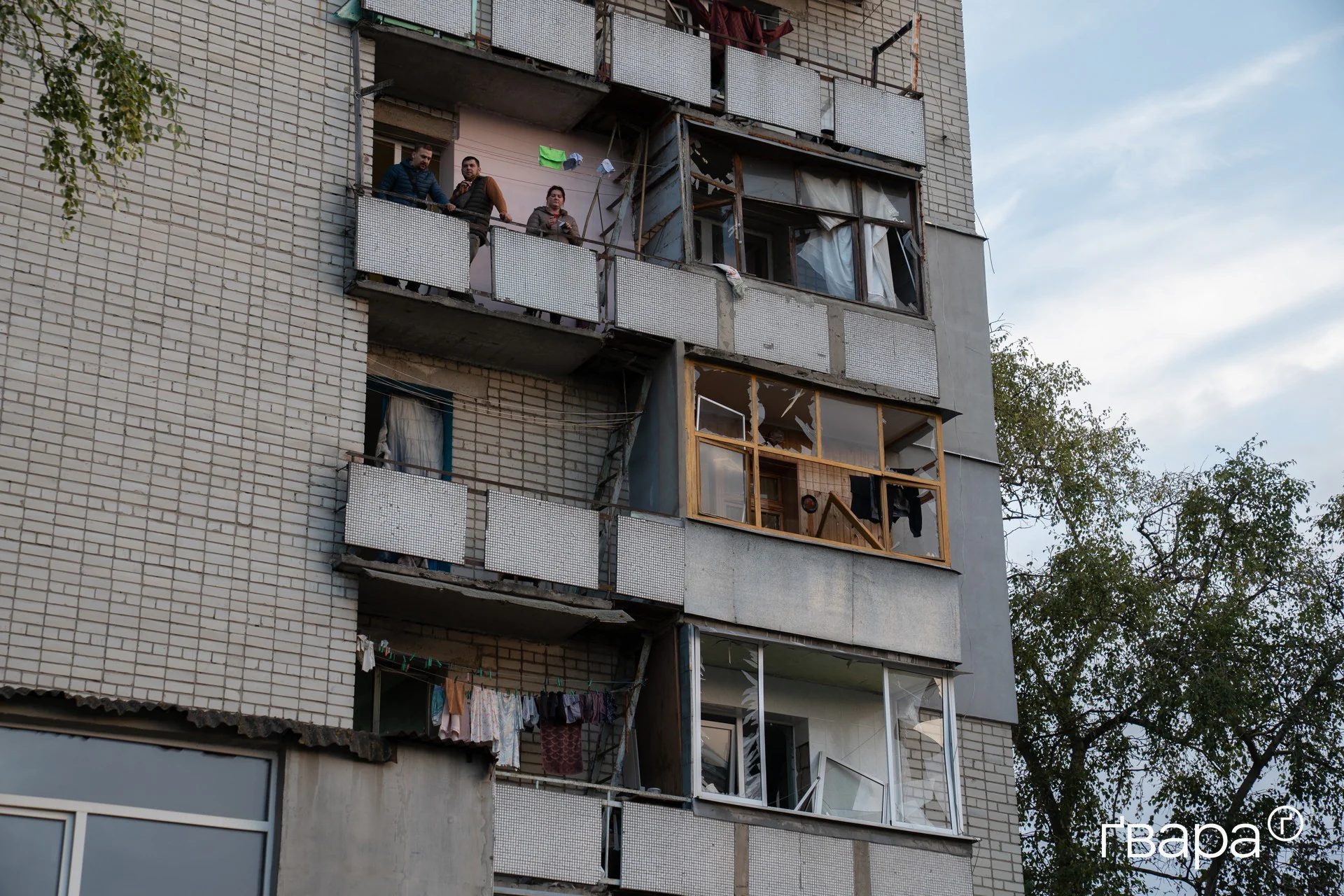 Наслідки обстрілу — Новобаварський район