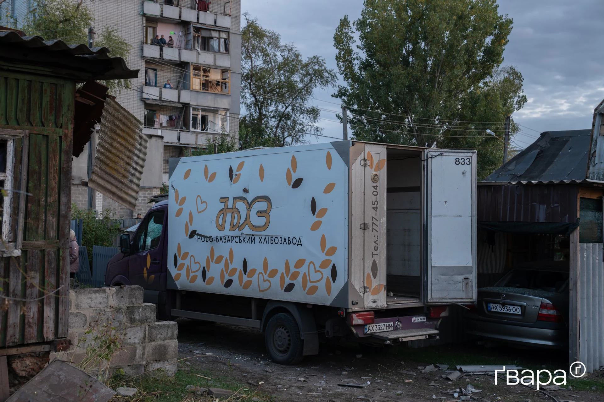 Наслідки нападу в Новобаварському районі Харкова