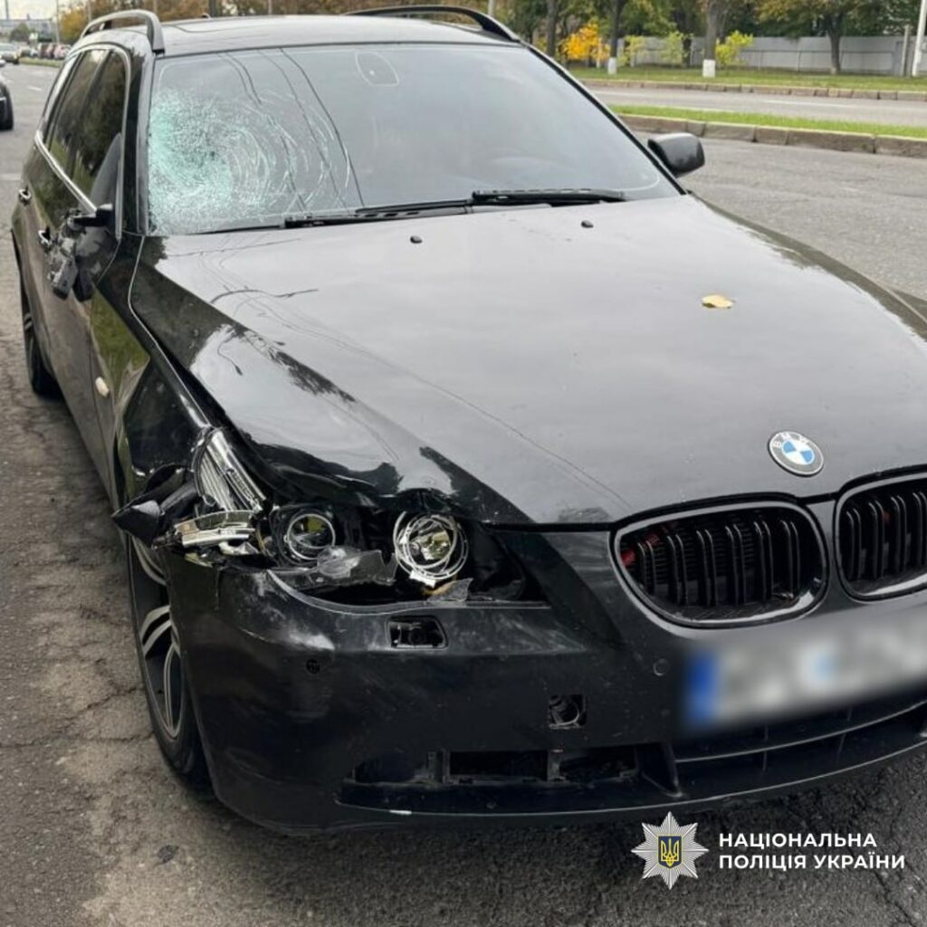Місце ДТП за участі BMW в Харкові